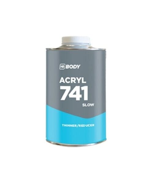 Riedidlo HB Body 741 Slow je špeciálne pomalé riedidlo určené na riedenie akrylátových plničov, dvojzložkových akrylátových farieb, metalíz, bezfarebných lakov a náterových látok obsahujúcich polyuretánové živice.