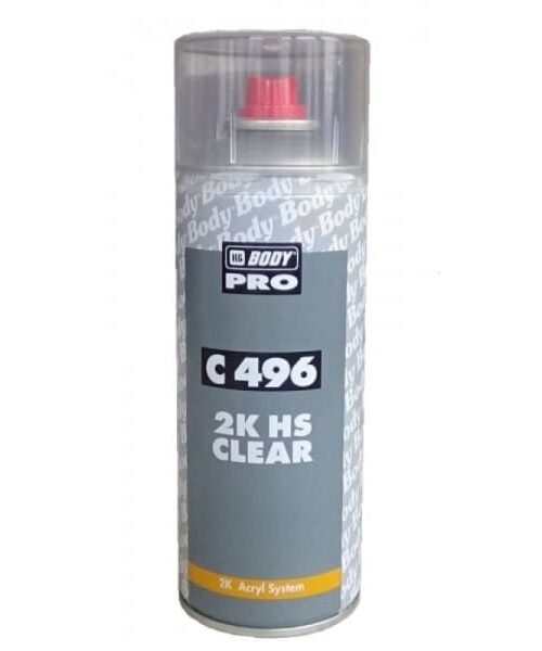 Body C496 2K HS lesklý lak v spreji je krištáľovo čistý, vysoko lesklý lak s vynikajúcou zlievateľnosťou. Na karosériu vozidiel.