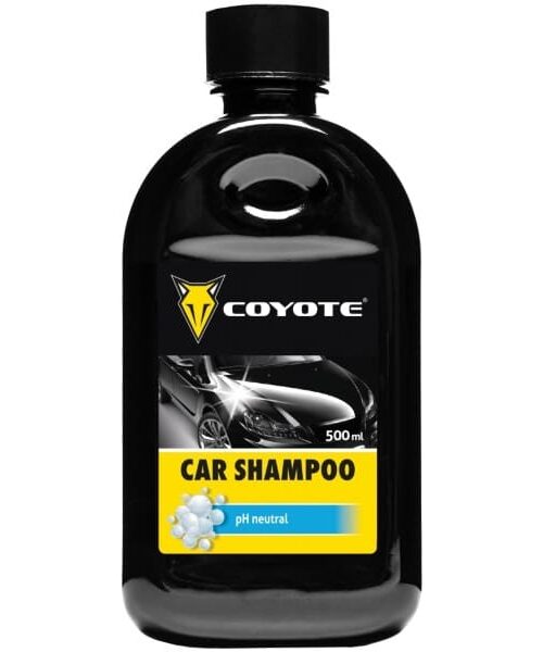 Coyote autošampón je prípravok určený na umývanie a čistenie všetkých druhov lakov motorových vozidiel a všetkých lakovaných povrchov.