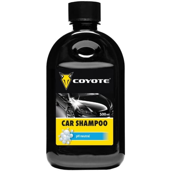Coyote autošampón je prípravok určený na umývanie a čistenie všetkých druhov lakov motorových vozidiel a všetkých lakovaných povrchov.
