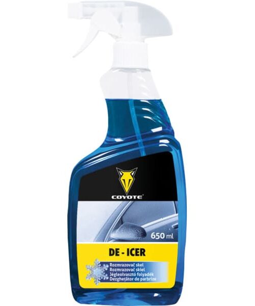 Coyote rozmrazovač okien pre rýchle rozmrazenie zamrznutých skiel, svetlometov a spätných zrkadiel automobilov.