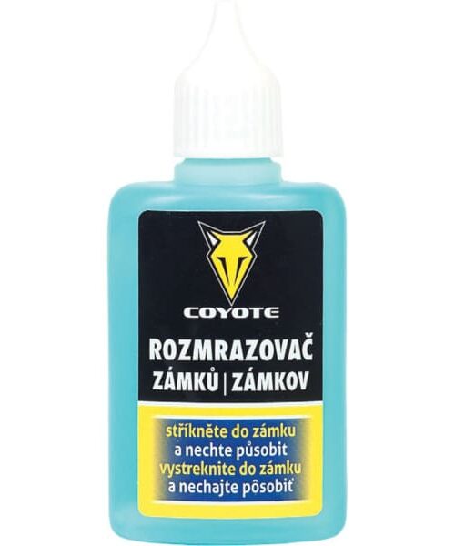 Coyote rozmrazovač zámkov je určený na rozmrazenie zámkov dverí automobilov. Vynikajúci pomocník v zimných mesiacoch aj v domácnosti. Eliminuje opätovné zamŕzanie zámkov.
