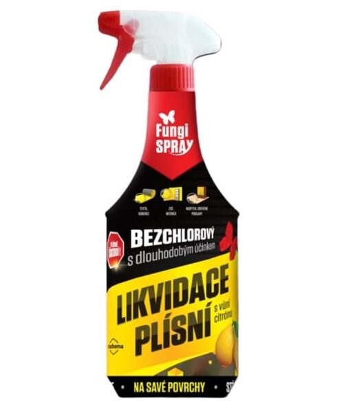 Fungispray bezchlórový s vôňou je kvapalný prípravok určený na likvidáciu plesní v domácnostiach, zdravotníctvo, potravinárstvo, veterinárnych zariadeniach a poľnohospodárstve najmä na poréznych stavebných materiáloch (múry, omietky, betón, drevo a pod.) a na textíliách. 