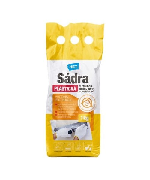 Plastická sádra biela