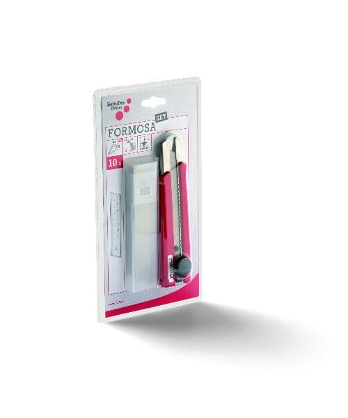 Orezávač Formosa so zaisťovacou skrutkou, vrátane 10 čepelí do orezávača v bezpečnostnom púzdre.