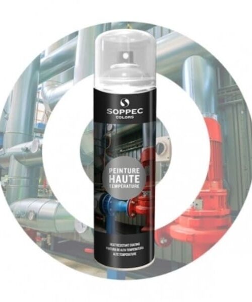 Soppec žiaruvzdorný povlak v spreji je žiaruvzdorná farba, ktorá sa dá použiť na povrchy vystavené veľmi vysokým teplotám, ako sú: parné rúry, motory, výfukové rúry, radiátory atď. 