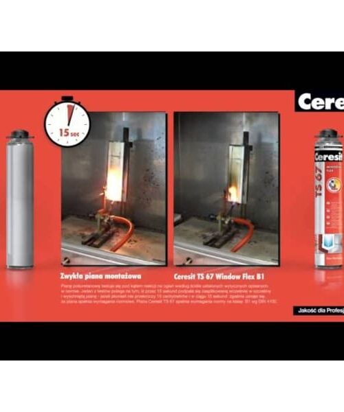 Alternative view of Ceresit TS67 flexibilná PUR pena